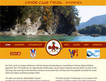 Tablet Screenshot of canoeclubtyrol-ibk.eu